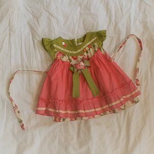 Multicolor ruffle dress 12M